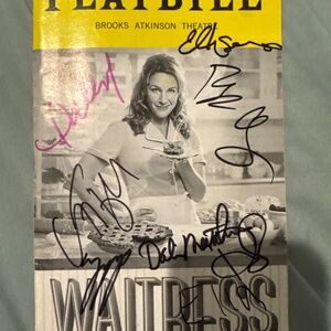 Waitress Broadway Playbill - Signed